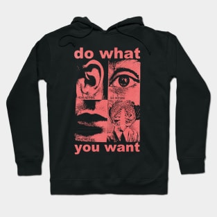 do what you want retro punk art Hoodie